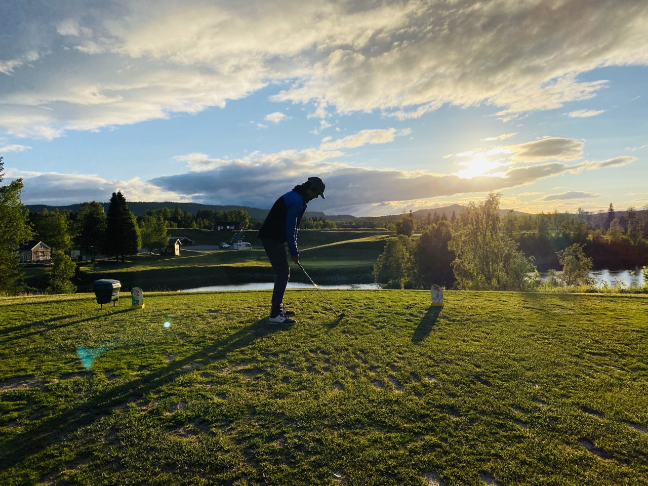 Sommarkväll Åre golfbana Maria Wilhelmsson